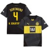 Maillot de Supporter Borussia Dortmund N. Schlotterbeck 4 Extérieur 2024-25 Pour Homme